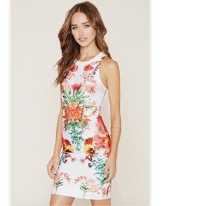 Vintage Floral Racerback Dress